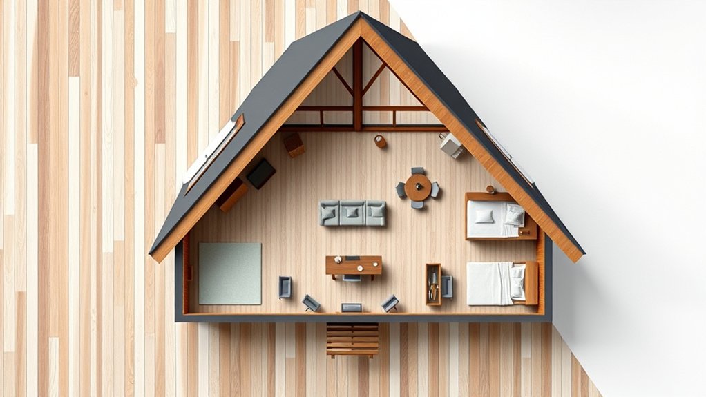 steep roofs open layouts