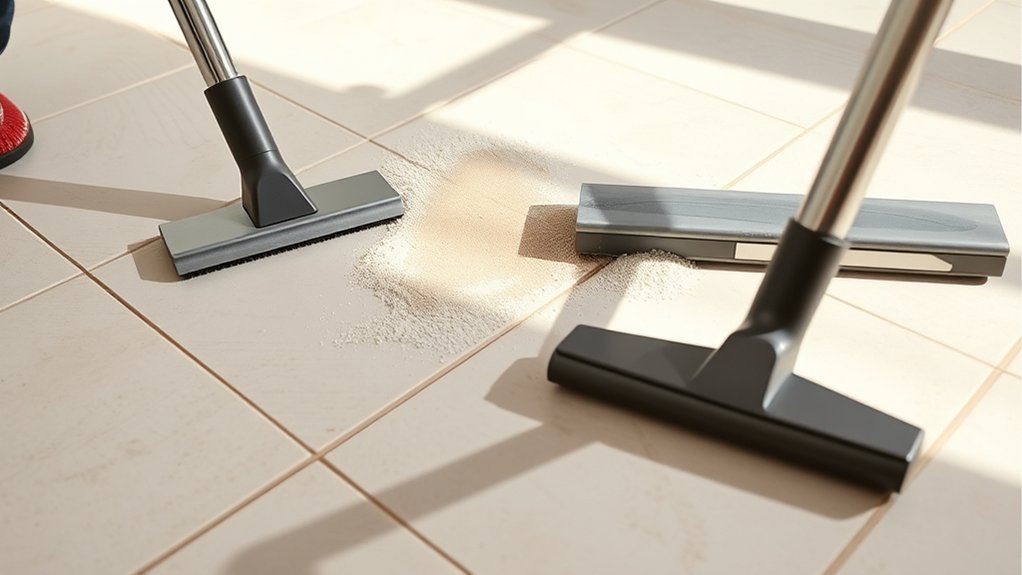 tile floor prep stabilize clean level moisture check