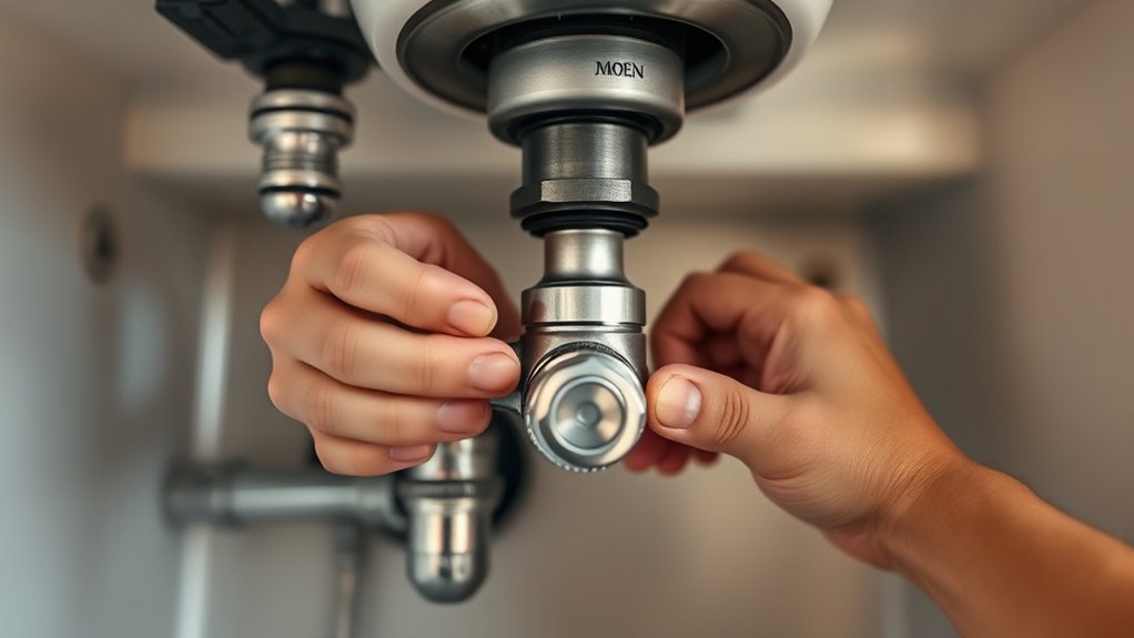 turn off under sink shutoff valves