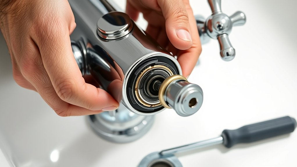 turn off water remove cartridge