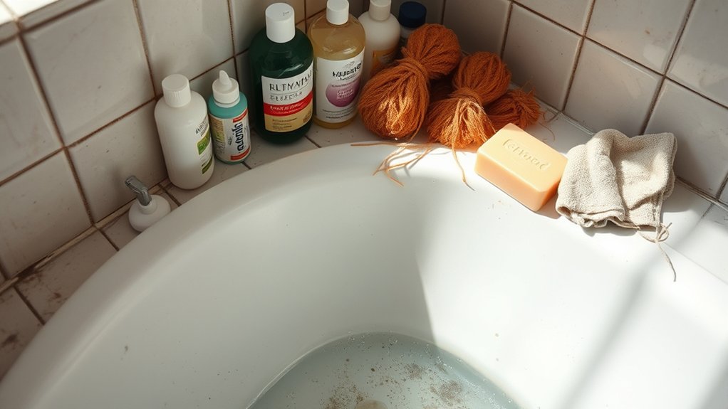 unwanted bathtub items accumulate habits