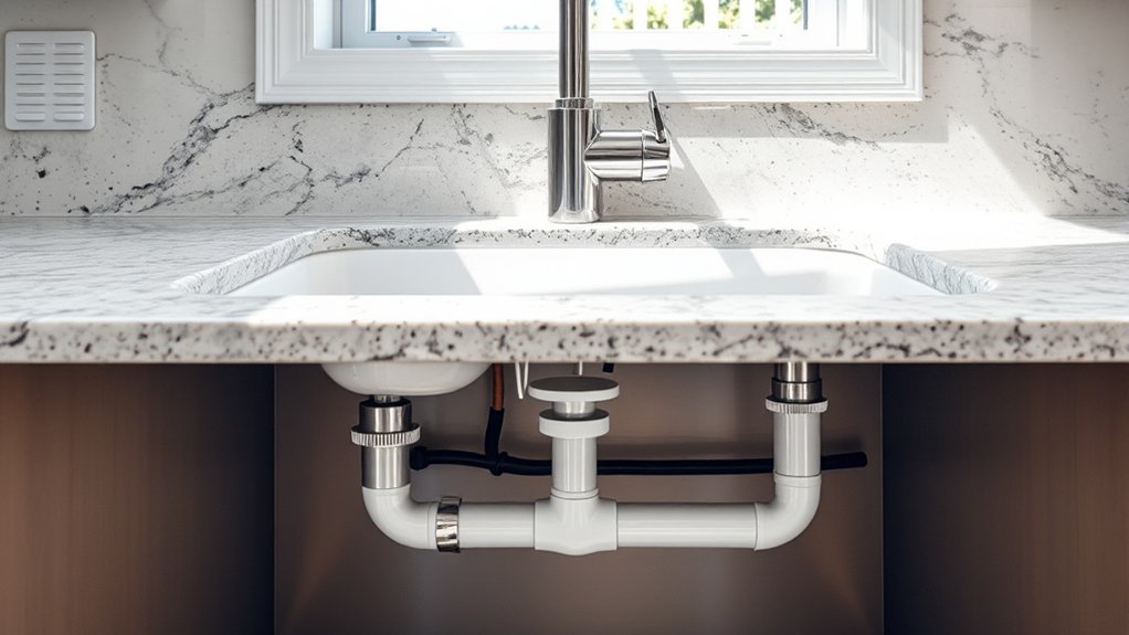vent stabilizes sink drainage pressure
