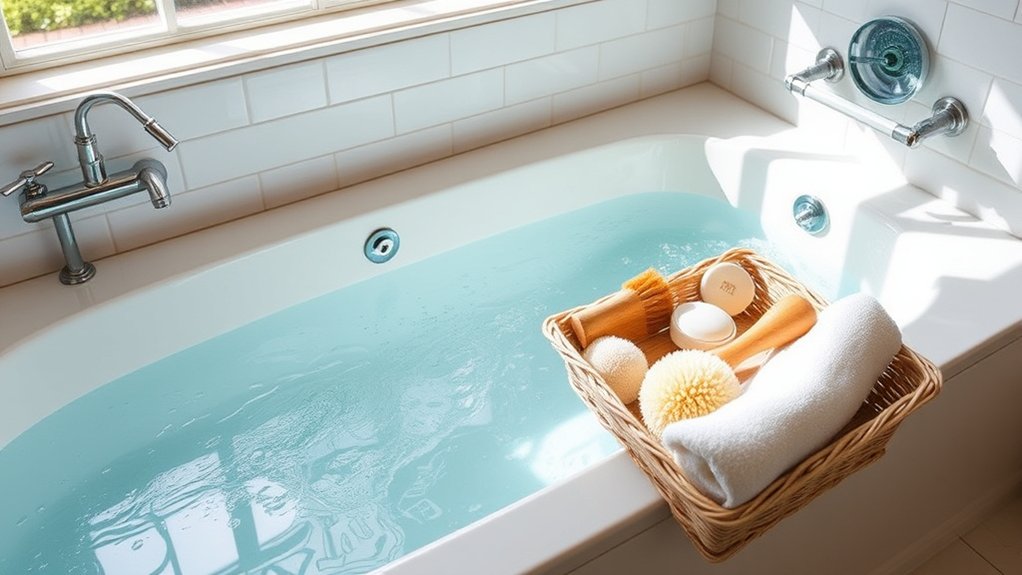weekly bathtub organization prevents clogs