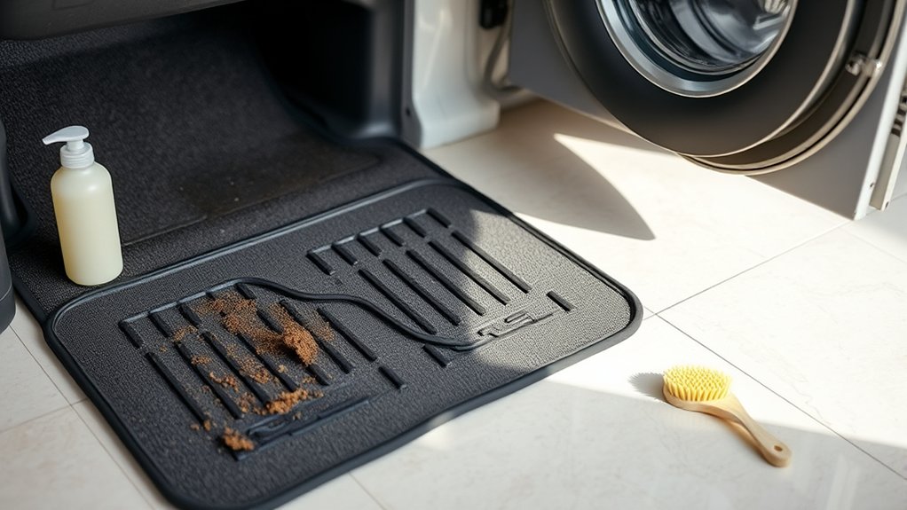 weekly mat care vacuum odor spray spot clean air out