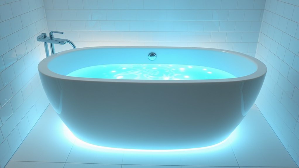 why is my bathtub glowing