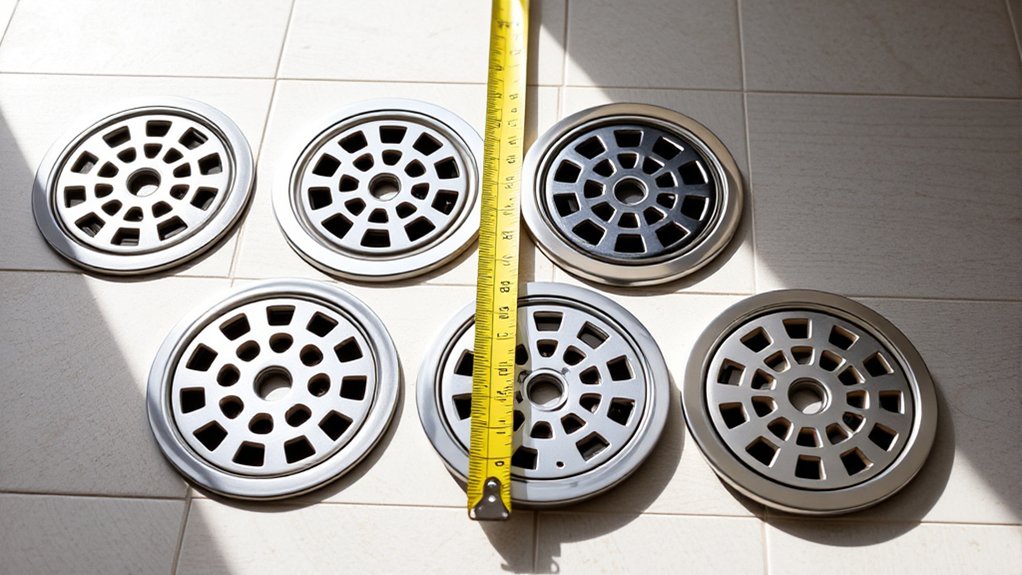 accurate shower drain sizing steps
