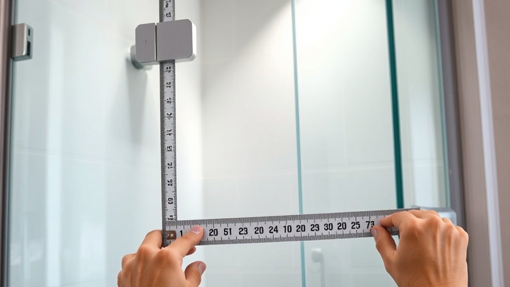 accurate shower opening measurements