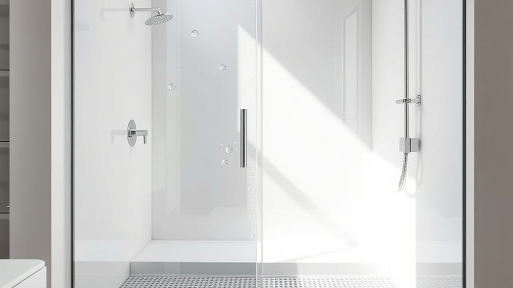 acrylic shower walls suitability question