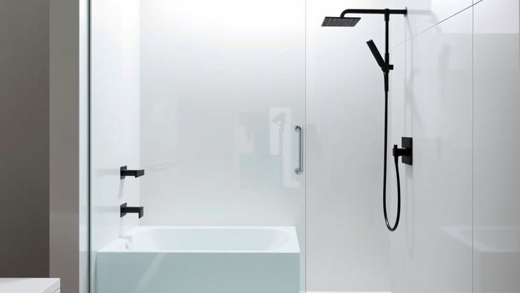 acrylic walls suit modern bathrooms
