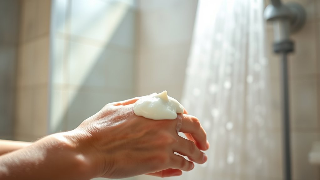apply lotion immediately after showering