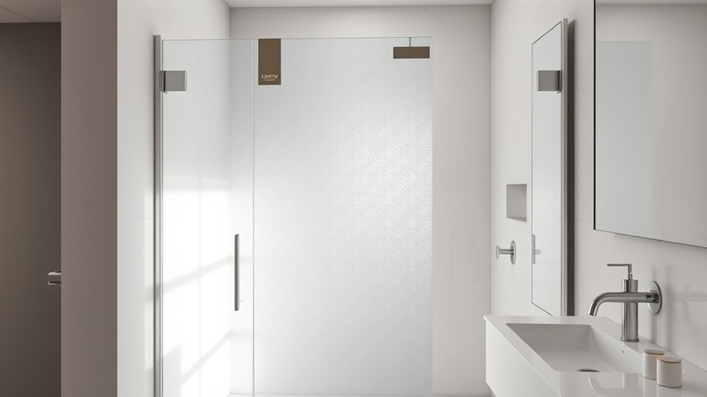 are frosted shower doors outdated
