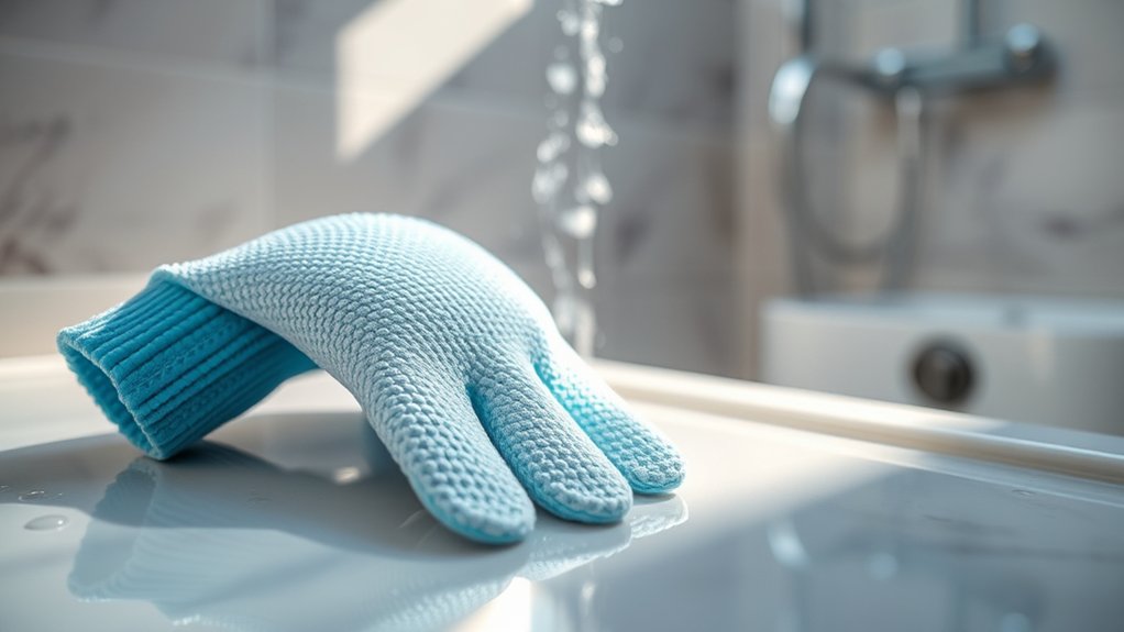 are shower gloves beneficial