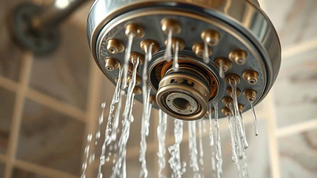bad shower cartridge causing pressure drop