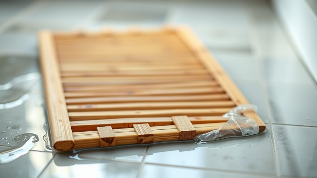 bamboo mats moisture disposal maintenance