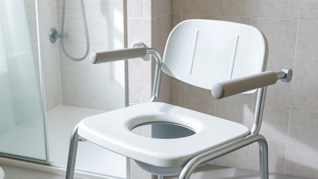 bedside commode with adjustable height