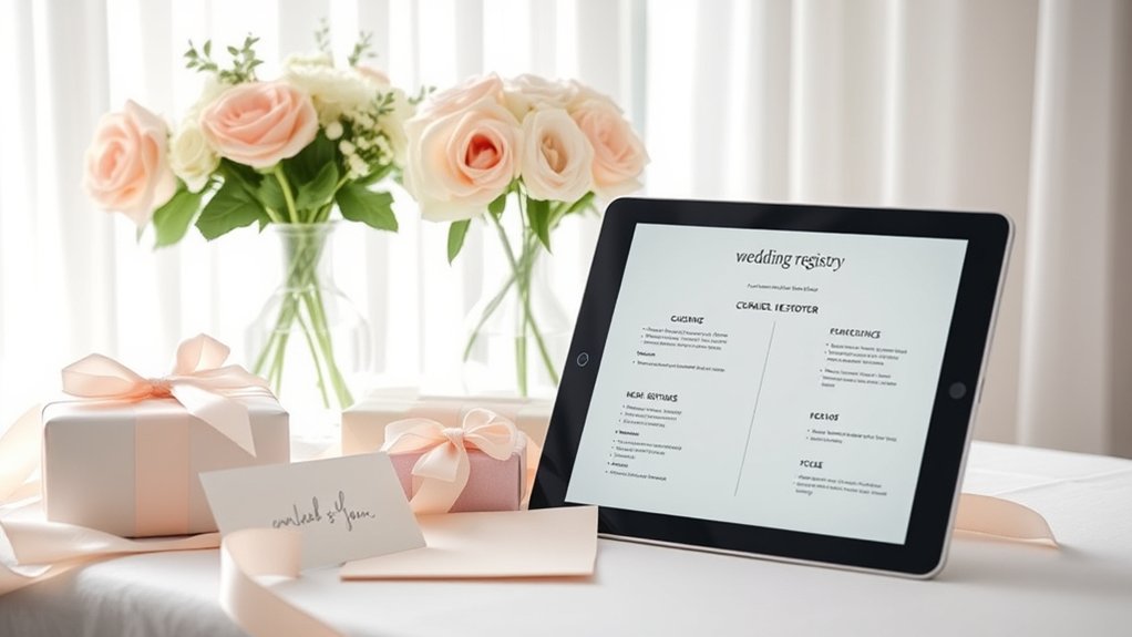 bridal shower vs registry difference