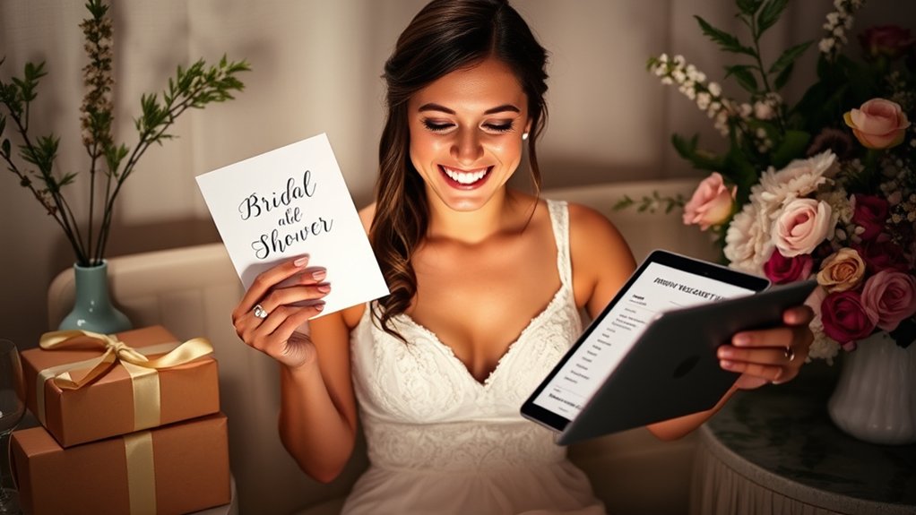 bridal shower vs registry differences