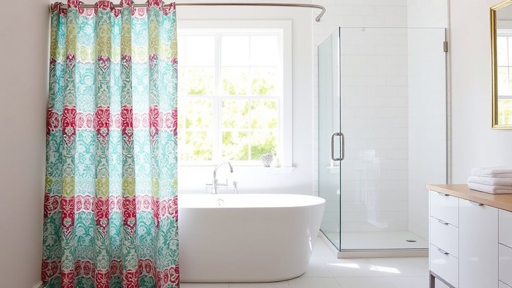 budget friendly quick flexible shower curtain