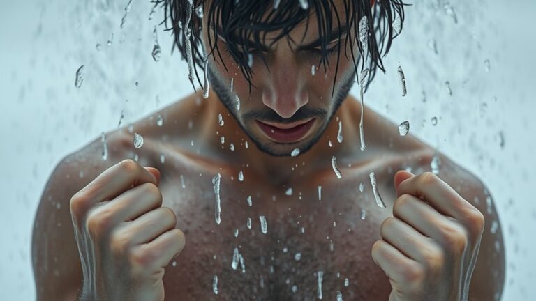 can extreme cold harm showering