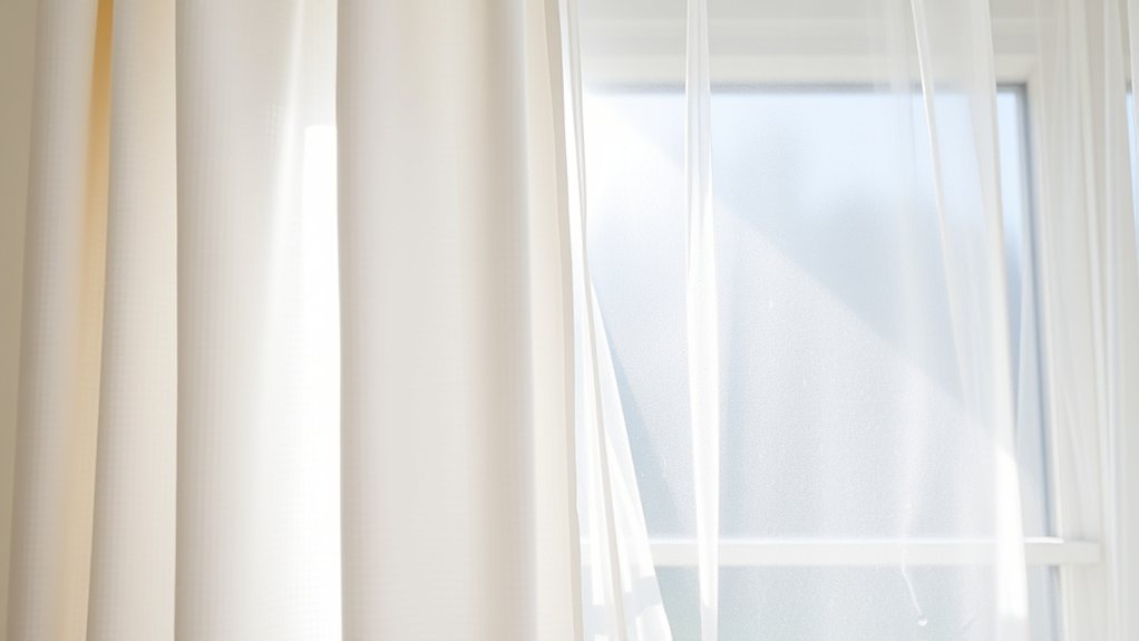 cloth vs plastic curtain footprint
