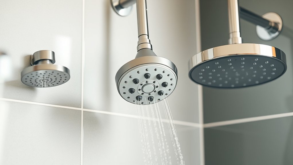 compact shower heads maximize space efficiency