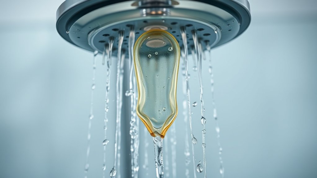 condoms work in shower safely