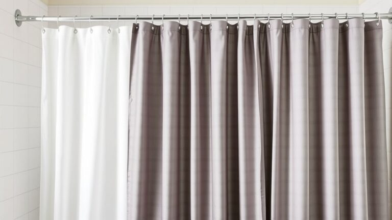 different sizes for shower curtains