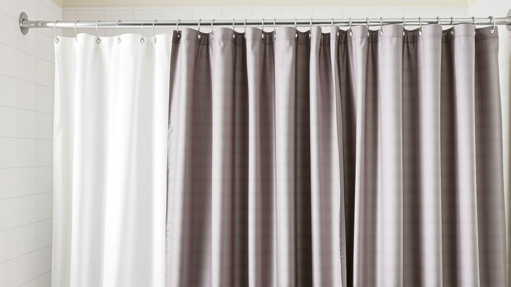 different sizes for shower curtains