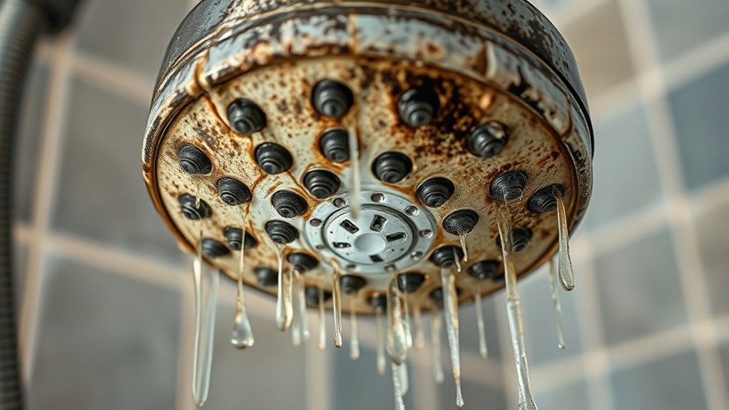 dirty shower head causing itching
