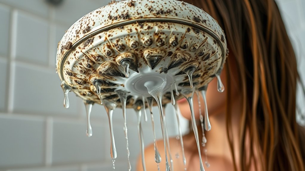 dirty shower head hair loss concern