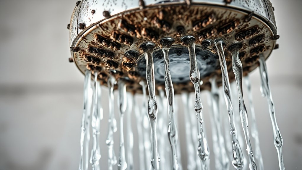 dirty shower head harms scalp health