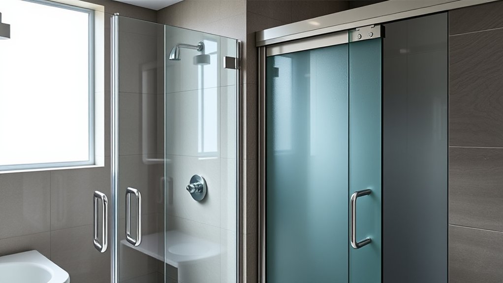 frameless vs framed sliding vs hinged