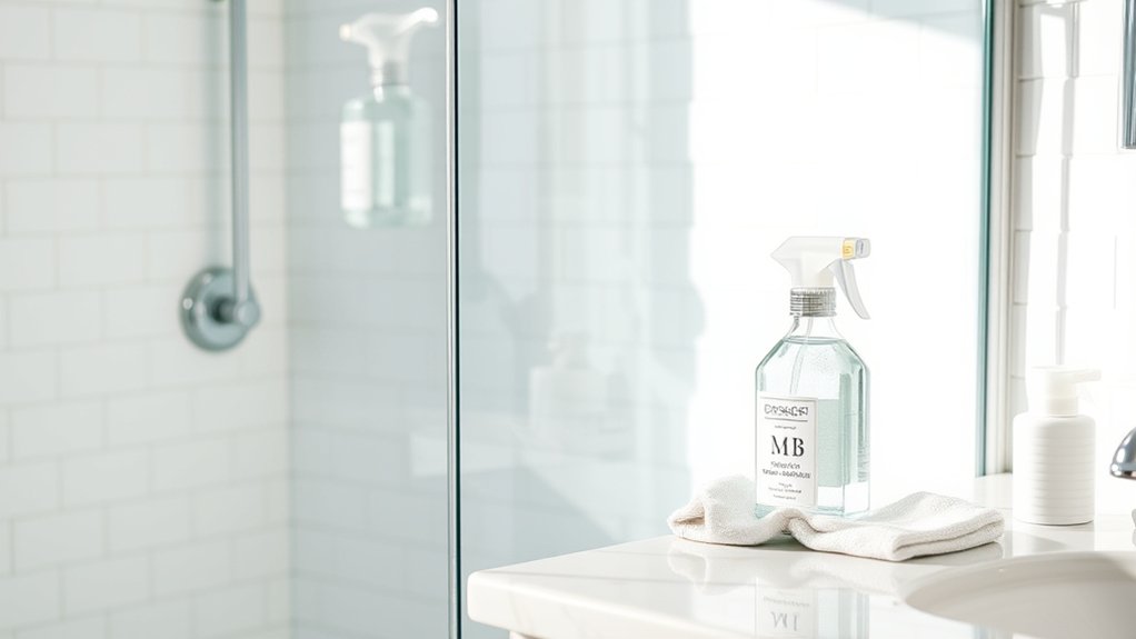 glass safe cleaners remove soap scum effectively