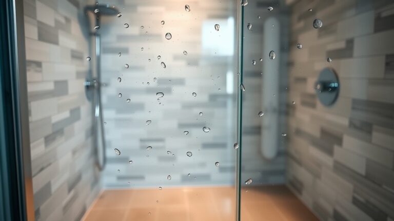 glass shower doors require regular cleaning