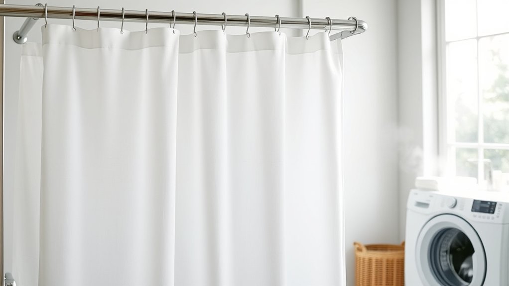 hang curtain air dry thoroughly