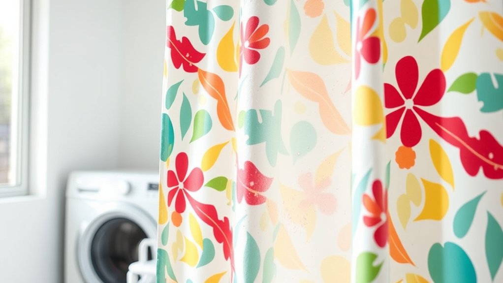 machine washable shower curtain materials