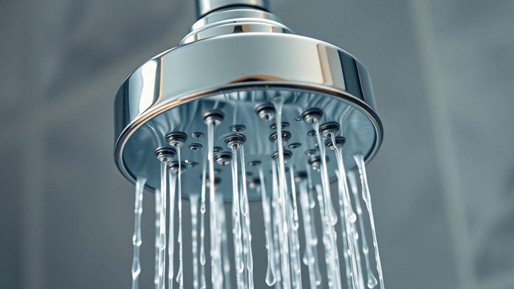 magnetic shower head mineral interaction