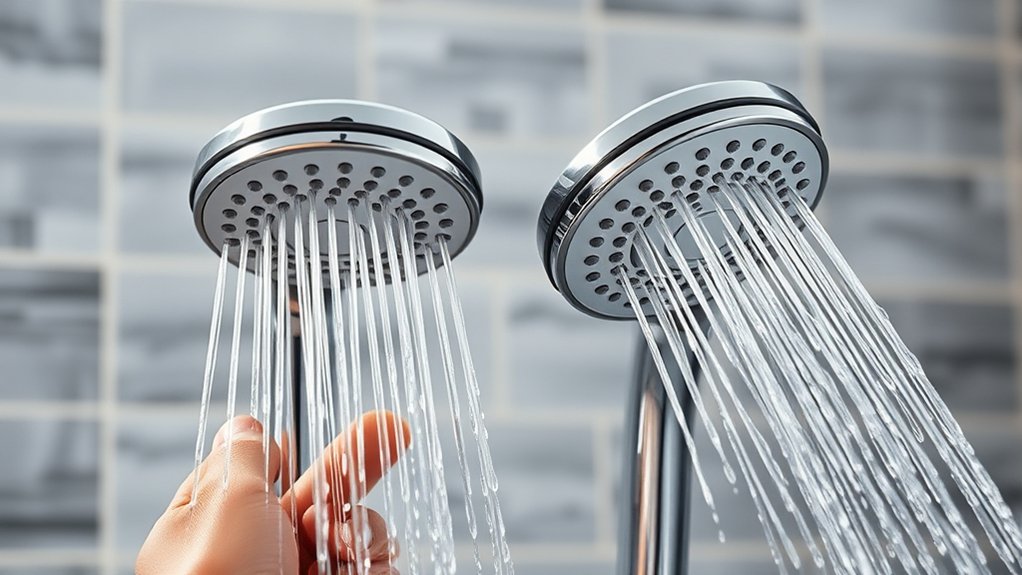 measure current water pressure for compatible shower head
