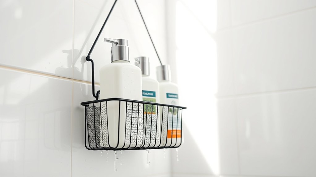 mesh shower caddies are practical organizers