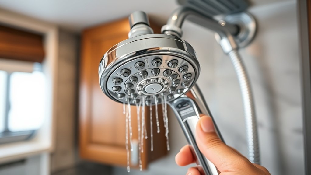 most rv shower heads vary slightly