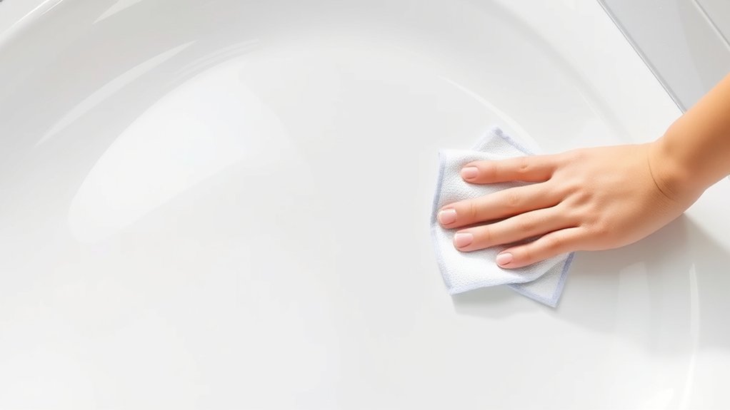 regular cleaning prevents acrylic damage