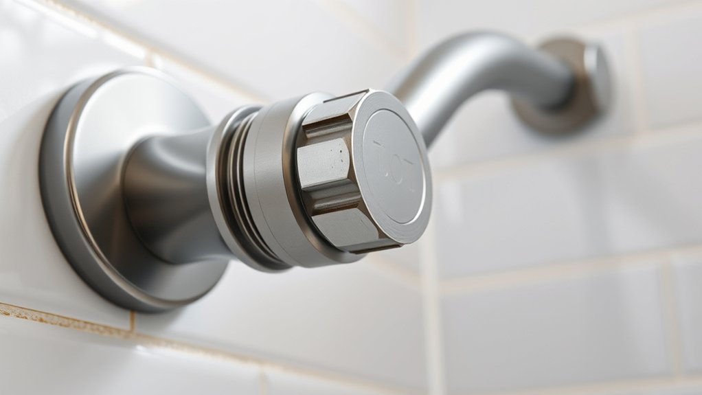 removable shower arm indicators