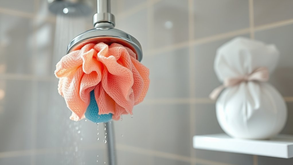 replace shower puff every 3 4 weeks