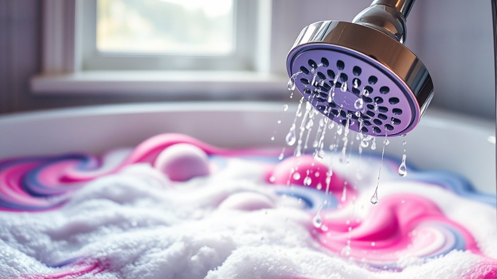 shower after bath bomb use