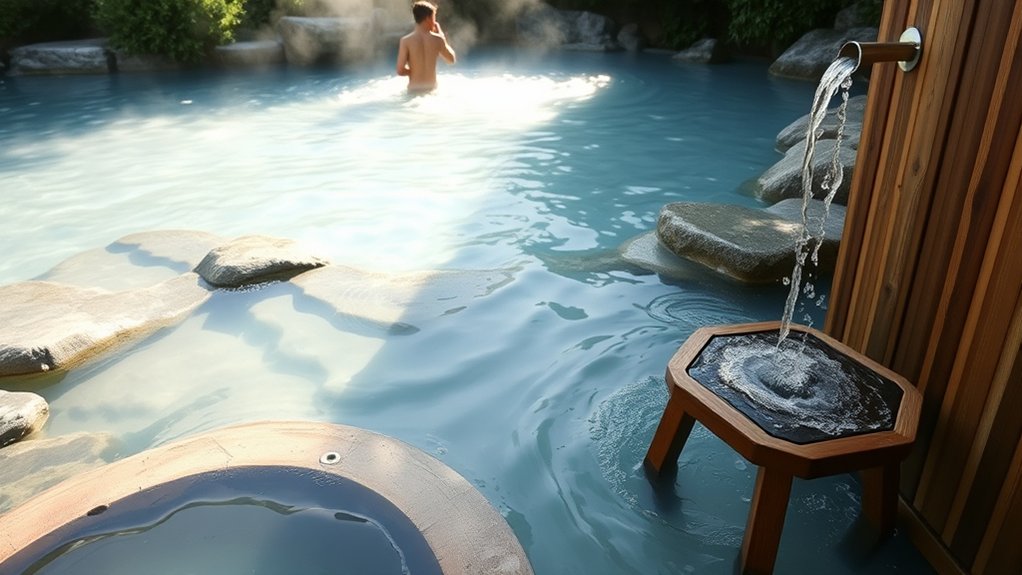 shower before entering onsen behavior