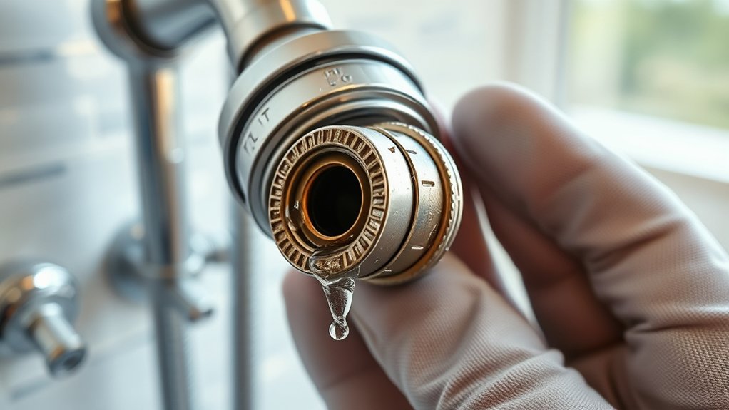 shower cartridge causes cold water