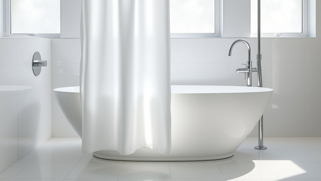 shower curtains placement guidance