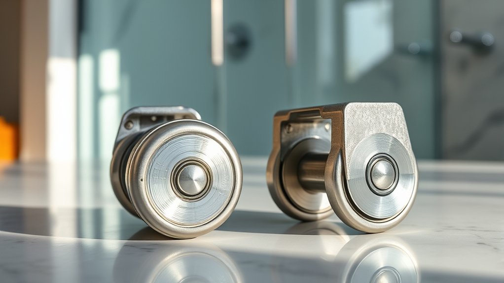 shower door rollers compatibility question