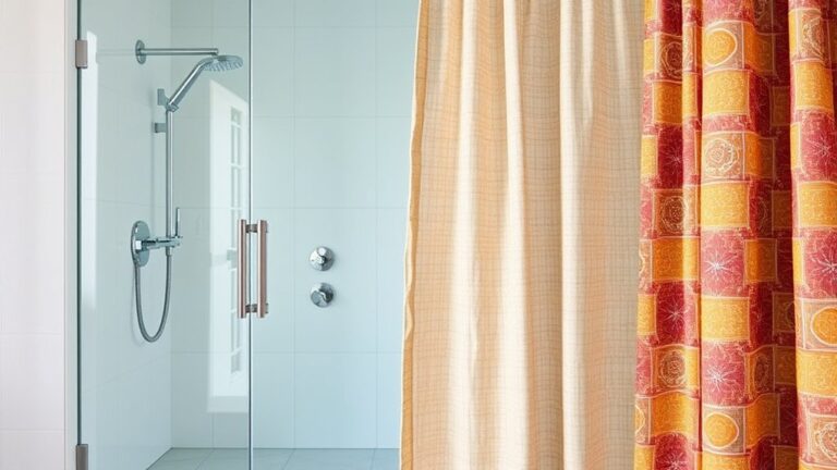 shower doors vs curtains choice