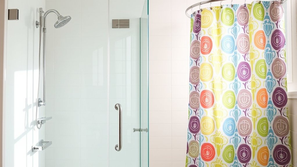 shower doors vs curtains considerations